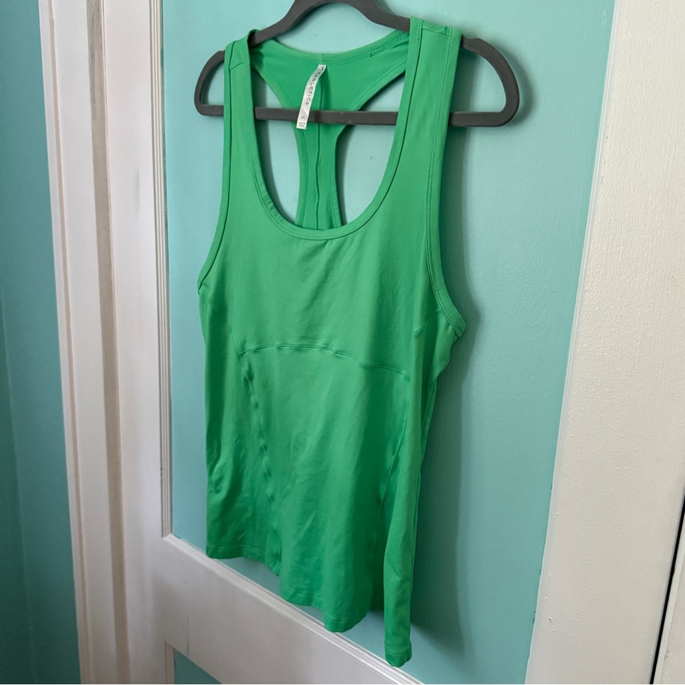 Green Racerback Workout Top - Picture 2 of 6